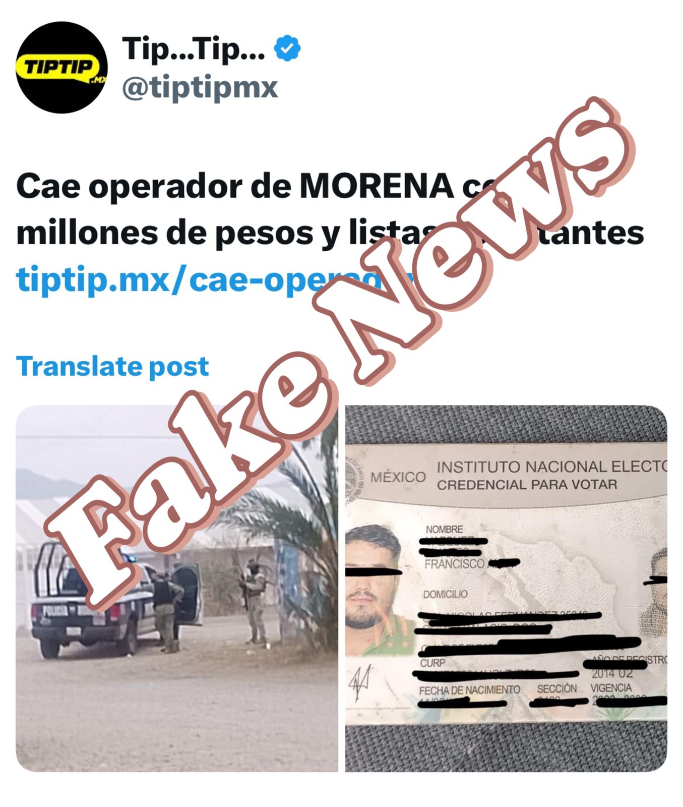 Desmienten detención de operador de Morena con 2 millones en La Laguna