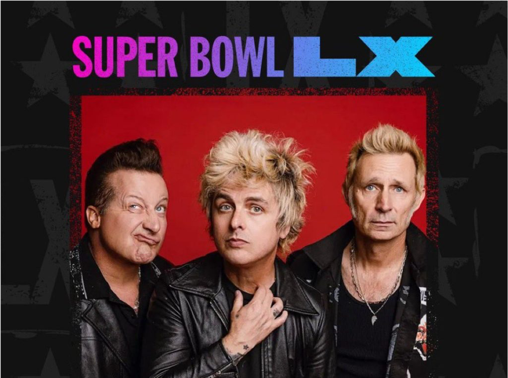 Green Day hará vibrar el Super Bowl LX con su presentación de apertura