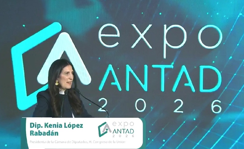Kenia López Rabadán promete certeza jurídica para inversiones comerciales en la ANTAD